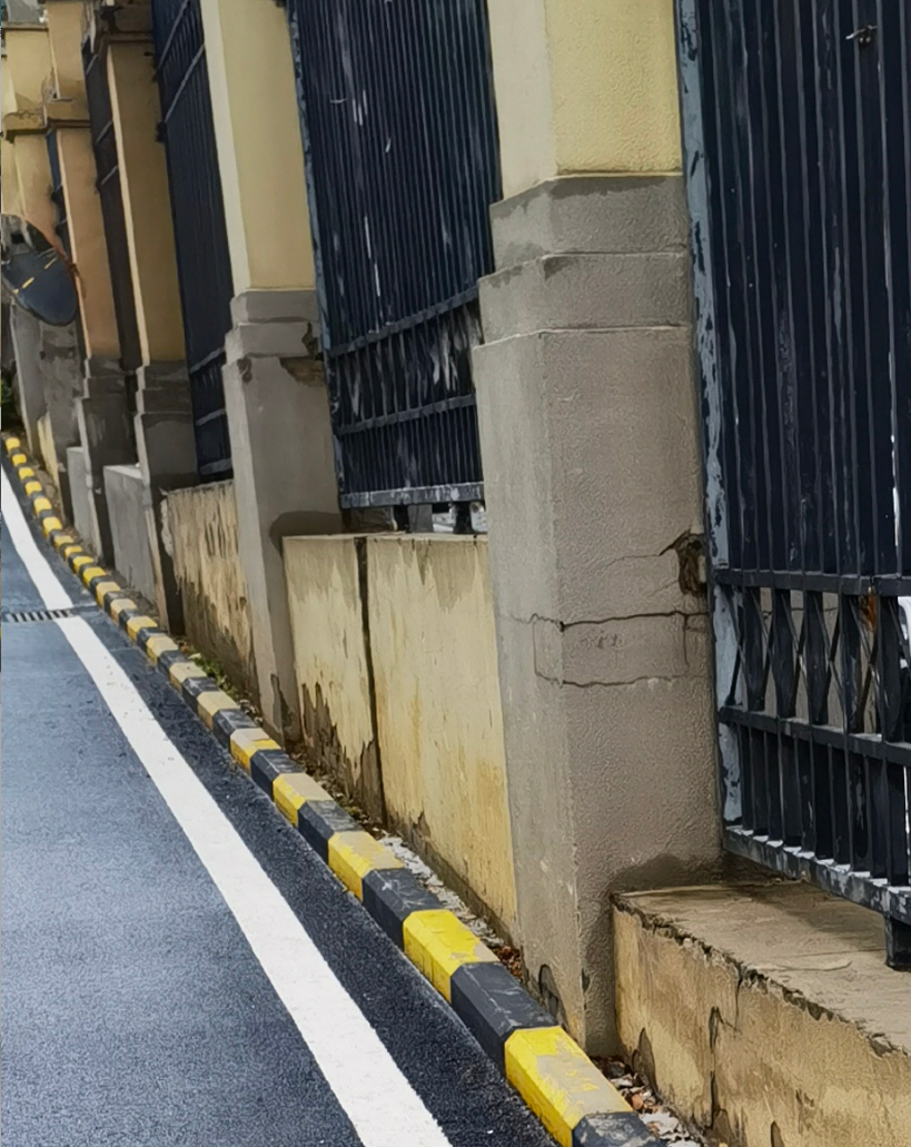 东门墙体开裂标注